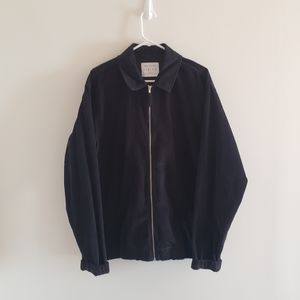 Urban Outfitters Black Corduroy Coach Jacket